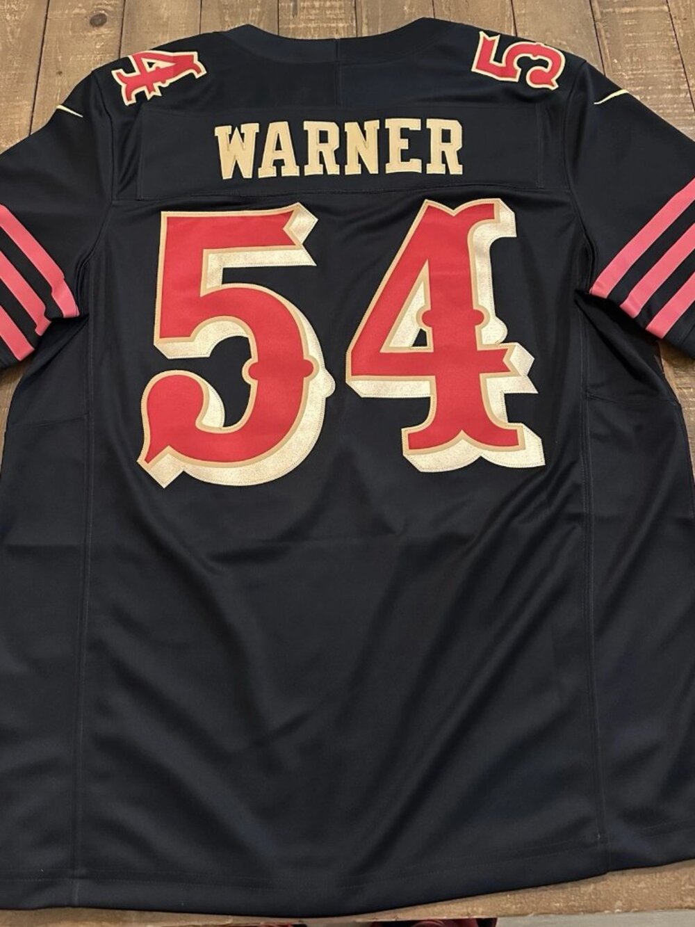 Fred Warner Black Jersey Stitched Vapor